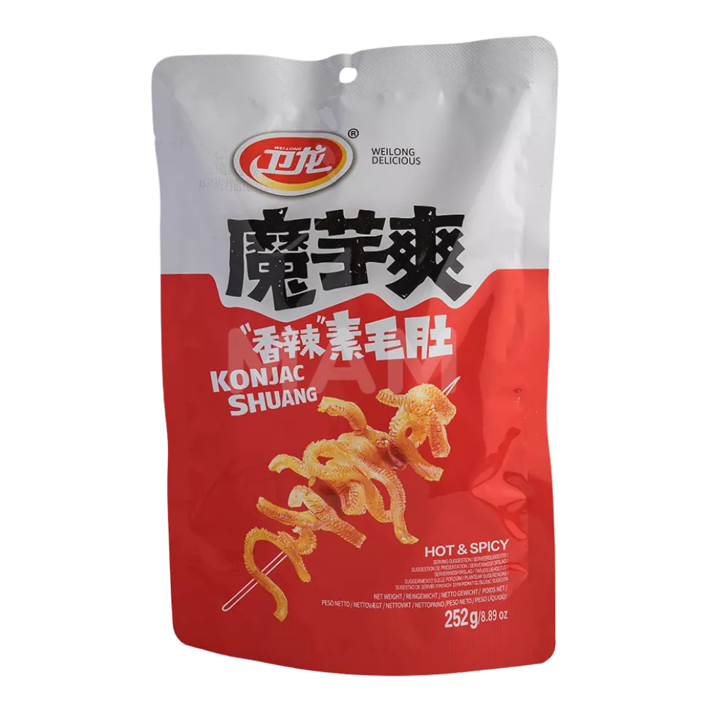 WEILONG Konjak Snack Hot Spicy Shuang 252G